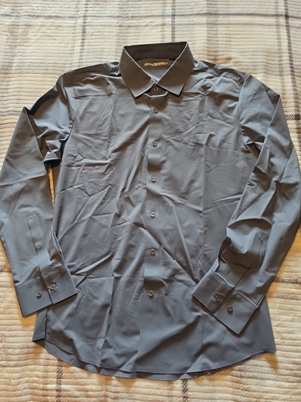 Riders by Lee Men's Slate Gray Long-Sleeve Dress Shirt